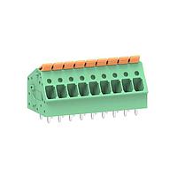 Molex 224929-0009 Fixed Terminal Blocks 5.00mm Pitch Lever Activated Fixed Mount PCB Term Block 35 Entry 9 Ckt