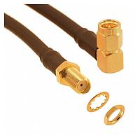 Amphenol RF 135111-04-06.00 RF Cable Assemblies SMA St BH JK to R/A Plug RG-58/U 6in