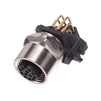 HARTING 21033214201 Right Angle M12 A CODE 12P FE PCB MOUNT