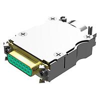 Amphenol Positronic RD25S10ANV50/AA Receptacle D-Sub Female Connector 25P Crimp Zinc Shell RoHS Backshell Assembly Lock Lever