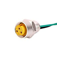 Amphenol SINE Systems MN34PW02M010 Sensor Cables / Actuator Cables 3 Pin MiniBoss 1M Female Receptacle