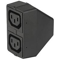 Schurter 4741.0000 Inlet/Outlet Combinations 4741 Connector Distribution 10A C14 F