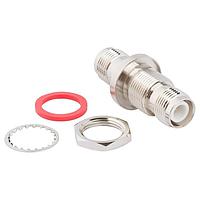 Amphenol RF 122485RP-RP RF Adapters - In Series RP-TNC Jack to RP-TNC Jack Adapter 50 Ohm Straight Bulkhead
