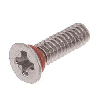 APM HEXSEAL SFR2-56X5/16 2701 82 Screws & Fasteners 2-56X5/16", Phillips Flat Head, 18-8 Stainless Steel with Silicone O-Ring, Seal Screw, 82 degree