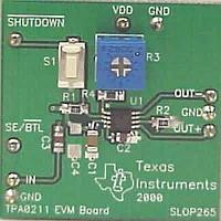 Texas Instruments TPA0211EVM Audio Amplifier TPA0211 Eval Mod