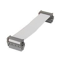 HARTING 33152430200102 Ribbon Cables / IDC Cables har-flex female 12pin Cable Assembly (AWG30/7 PVC), double ended (similar cable direction), w/ strain relief, PL1, 0.2m