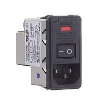 Corcom - TE Connectivity PS0S0DH6B Inlets 6A DUAL FUSE SNAP IN MOUNT