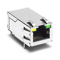 Pulse Electronics J1011F01PNL Magnetic Jack 1CT:1CT GRN/YEL