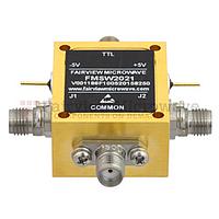 FairviewMicrowave FMSW2021, 2.92mm PIN Diode Switch SPDT (50 Ohm, 2GHz - 40 GHz, +27 dBm, 2.92mm Female)