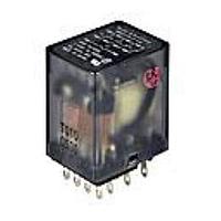 AMP Connectors - TE Connectivity KHAU-17D12N-110 Standard Relay 4PDT 5A 110VDC 11KOhm Socket