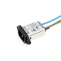 Delta Electronics, Inc. 01GEEW3E-R AC Power Entry Modules IEC Connector Filter, Single, 250VAC, 1A, Screw, N/A-Wire, Bleeder Resistor
