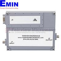 Fairview SPA-030-50-50-SMA 50 dB Gain High Power High Gain Amplifier at 50 Watt Psat Operating From 1 GHz to 3 GHz with SMA