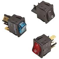 Carling Technologies 622122-BB-NN Rocker Switch SP ON-none-OFF Black Actuator