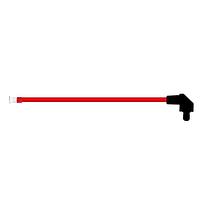 BIVAR SZR1-6.00-F4P-2 Flexible Light Pipes with LEDs 6 Inch, Red Fiber, Clear Lens