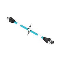 Molex 1201080613 Cat 5e ENET RJ45/RJ45 2PR 65M TPE TEAL