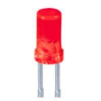 Kingbright WP424SURDTK Single Color LEDs 3MM RED CYLIND.LAMP THRU HOLE
