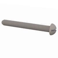 Essentra Components 010440R100 Round Slotted Round Slotted Screw, #4-40 Thread, 1 Lg