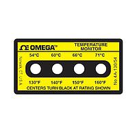 OMEGA 4A-A-130-30 Non-Reversible, Four point Horizontal Temperature Label (160 °F)