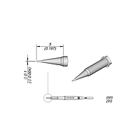 JBC C115101 Soldering Tip (Conical Cartridge Ø 0.1)