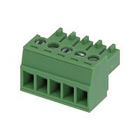 Molex 39500-5005 Plugs 3.5MM EURO PLUG RA G URO PLUG RA GRN 5CKT