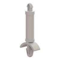 Essentra Components DLCBSAT-5-01 PCB Support, Arrowhead/Teardrop CB Spt,Dual Lck,Natural,5/16 in Spc