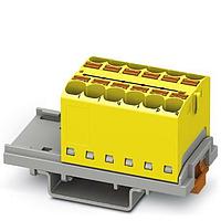 PHOENIX CONTACT 3273554 Push-In Distribution Block PTFIX 12X4-NS35 YE