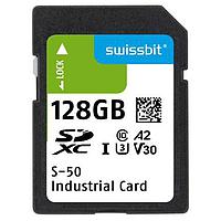 Swissbit SFSD128GL1AM1TB-E-EF-211-STD SD Cards Industrial SD Card, S-56, 128 GB, 3D PSLC Flash, -40 C to +85 C