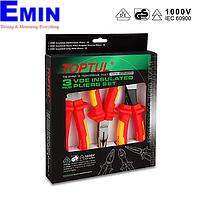 TOPTUL GAAE0308 VDE Insulated Pliers Set (3PCS)