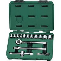 SATA 09085 16PC 3/8"DR 6PT SAE SOCKET SET 