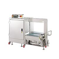 Transpak TP-702YAM Mercury Transit Fully Automatic Wash-down Side-seal Strapping Machine. (5-12mm, 1-55kg)