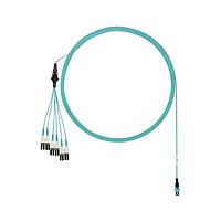 Panduit FZTRP8NUJSNF004 Fiber Optic Cable Assemblies OM4 12-fiber round harness cable, plenum