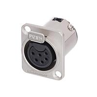 Amphenol Audio AC6AFDZV Connectors XLR 6A POLE FEMALE D FLNG VERT PCB NIC