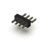GCT (Global Connector Technology) BC034-04-A-V-0150-L-D Headers 4w, 1.0mm Pitch Header, Single in line, Horizontal, tube