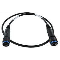 Amphenol Socapex ETHTV268ZNP07 Cat 6 Standard Right Angled Overmolded TV Cordset with TV06ZN13-35P F472 at both ends -One Side Straight & Other side Right Angled - 0.75M