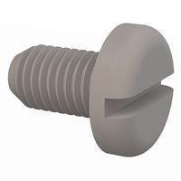 Essentra Components 012528P043 Pan Slotted Pan Slotted Screw, 1/4-28 Thread, 7/16 Lg