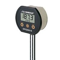 OMEGA DPG2004B-15V200G Digital Pressure Gauge with Measurement Memory (Compound Gauge, 200 psi, NPT Male, 1/4 in, NEMA Type 4X)