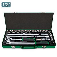 TOPTUL GCAD2511 25PCS 1/2inch DR. Socket Set (METRIC)
