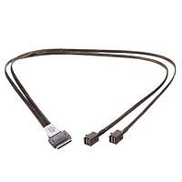 Bittware RS-CBL-OC-2MSAS Computer Cables BittWare 250-SoC PCIe Dual 4x Cable (OPTIONAL) PCIe Y-Cable for 8x OCuLink to dual 4x MiniSAS HD, 750mm