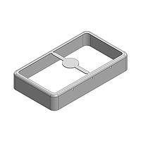 Masach Tech MS638-10F-NS EMI/RFI Shield Frame, Two-Piece 63.8 x 36.3 x 11mm Two-piece Drawn-Seamless RF Shield/EMI Shield FRAME (Nickel-Silver)