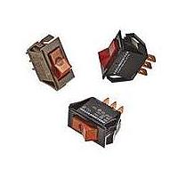 Carling Technologies LTA205-TR-B/125N Mid-Sized Tippette Rocker Switch LTA205TRB/125N