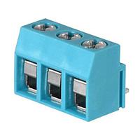 Same Sky (formerly CUI Devices) TB003V-500-P18BE Fixed Terminal Blocks Terminal block, screw type, 5.00 , vertical, 18 poles, CUI Blue, Philip's head screw, PCB mount