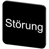 SIEMENS 3SU19000AF160AQ0 Labeling Plate, Stoerung INSCR. LABEL, BLACK 22 X 22MM, STOERUNG