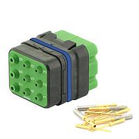 Eaton Souriau-Sunbank 8MQ2M0936PDES Modular Connectors - Push Pull MQuick module, sealed, with male crimp contacts, delivered with cap