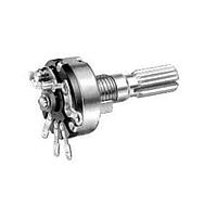 Alpha (Taiwan) RV170SF-10-20K-A1K-0021 Rotary Audio W/SW Knurled 1K Solder Lugs