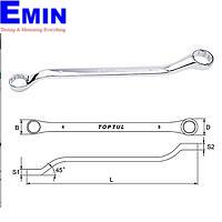 TOPTUL AAEH1012 Double Ring Wrench 45° Offset