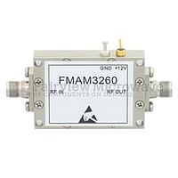Fairview  FMAM3260 2 dB NF, 18 GHz to 26.5 GHz, Low Noise Broadband Amplifier with 13 dBm, 40 dB Gain, 22 dBm IP3 and 2.92mm