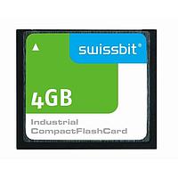 Swissbit SFCF4096H1AF2TO-C-QT-517-STD Compact Flash Cards 4GB Compact Flash SLC C-500 C-TEMP
