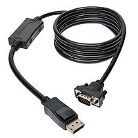 Tripp Lite P581-006-VGA Adapter Cable Tripp Lite DisplayPort to VGA Latches HD-15 Adapter M/M 6'