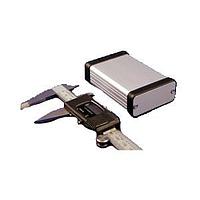 Hammond Manufacturing 1455C801 PC Board 3.2x2.2x.91"Extruded wMetalEnds Clear