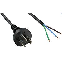 Qualtek Electronics 390003-01 AC Power Cord 3COND BLK ARGENTINA UNSHLD 1.8M